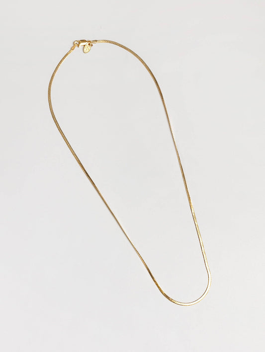 Wolf Circus Jewelry, Thin Herringbone Chain in Gold