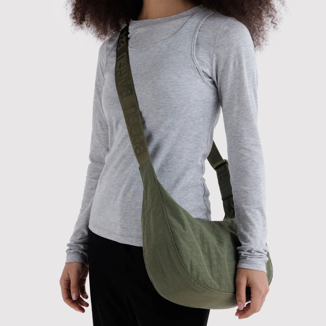Baggu, Medium Nylon Crescent Bag, Caper