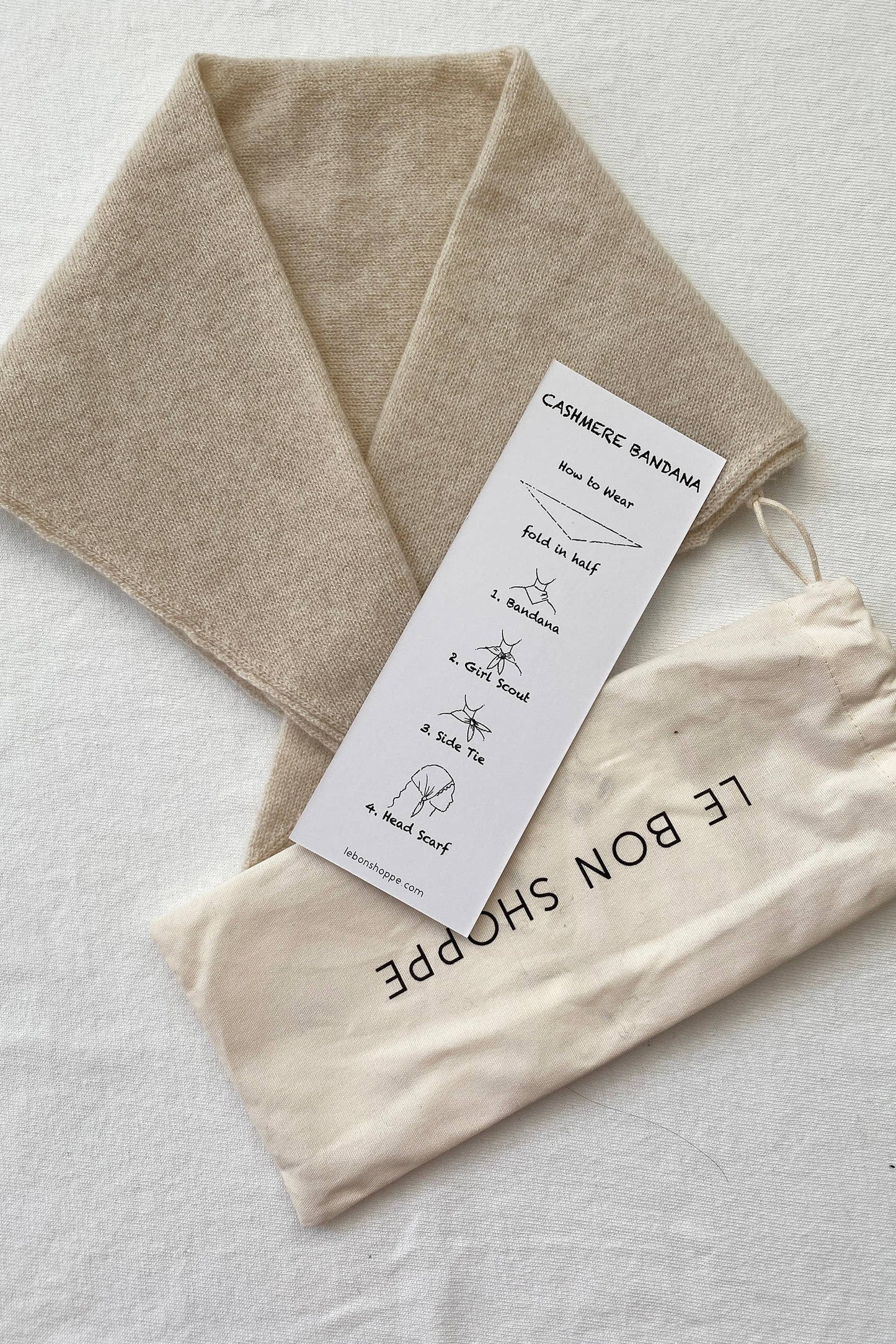 Cashmere Bandana, Oat