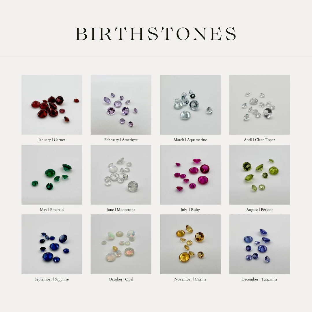 Open Fire, Birthstone Earpins