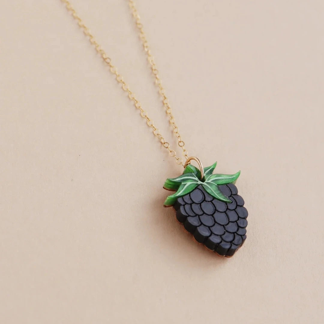 Wolf & Moon, Blackberry Necklace