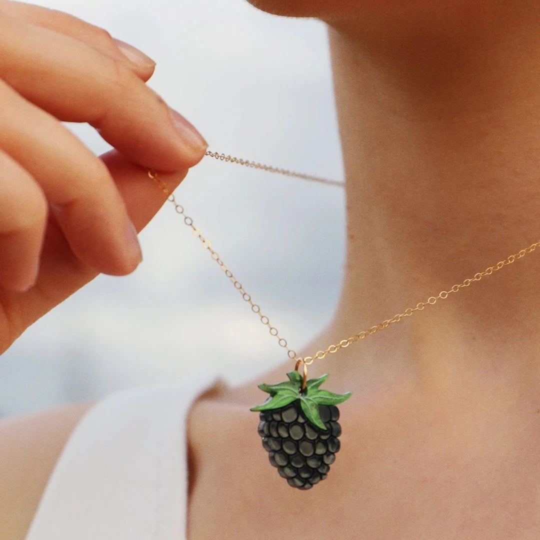 Wolf & Moon, Blackberry Necklace