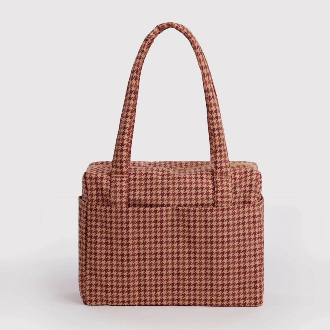 Baggu, Small Cloud Carry-On, Tan Houndstooth