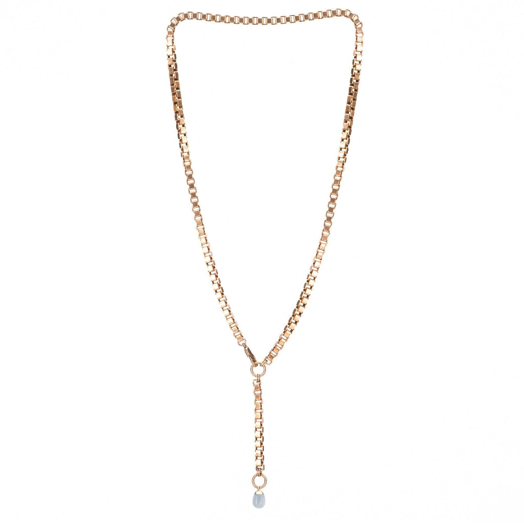 Hailey Gerrits, SS26 XL Box Chain Lariat Multi-Way Necklace