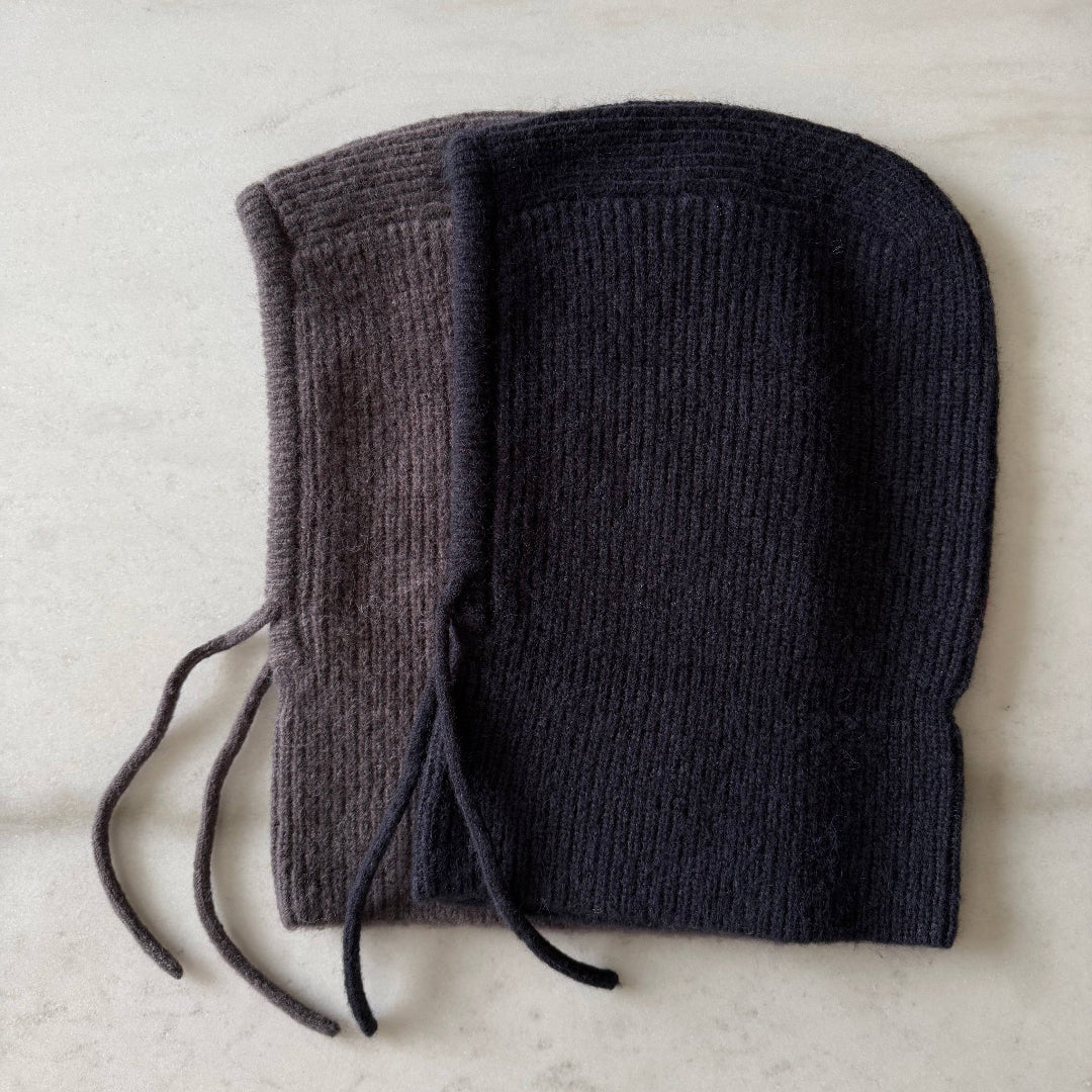 Billy Bamboo, Fuzzy Alpaca Balaclava, Black Stone