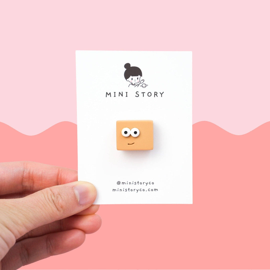 Whimsical Smiley Face Brooch
