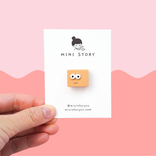 Whimsical Smiley Face Brooch