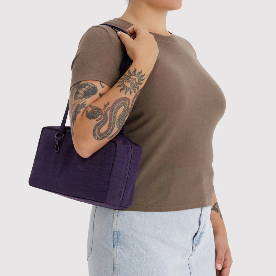 Baggu, Nylon Bowler Bag, Fig