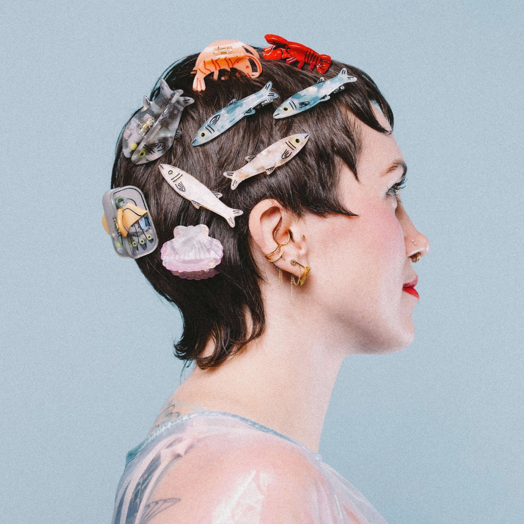 Mini Scallop Shell Hair Claw Clip