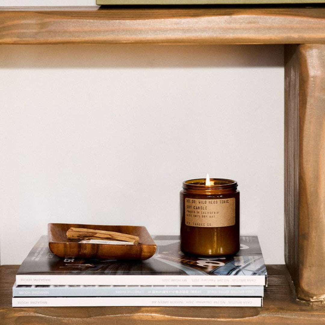 P.F. Candle Co. L, Wild Herb Tonic, 7.2 oz Standard Soy Candle