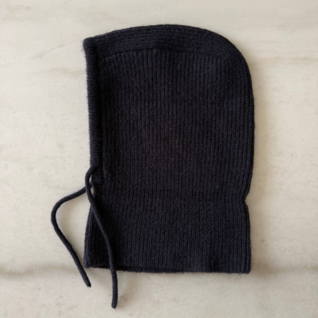 Billy Bamboo, Fuzzy Alpaca Balaclava, Black Stone
