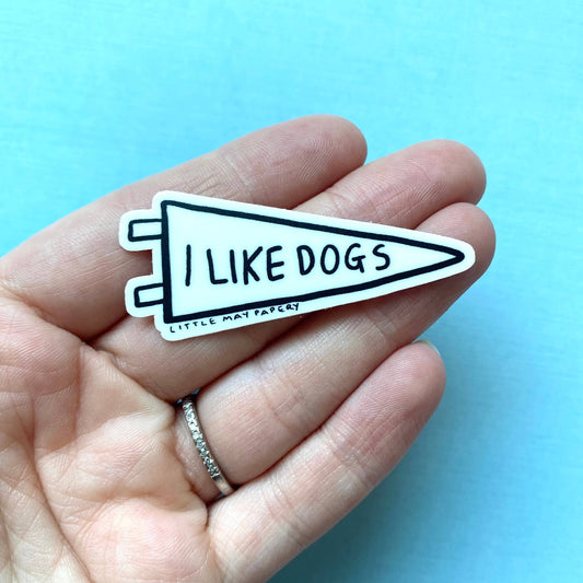 I Like Dogs Vinyl Sticker
