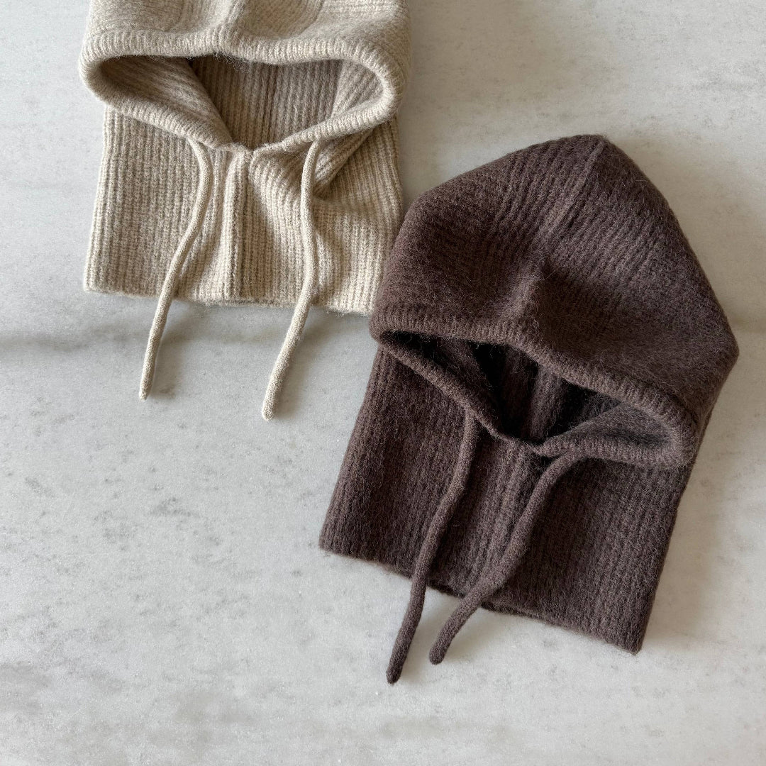 Billy Bamboo, Fuzzy Alpaca Balaclava, Walnuts Brown