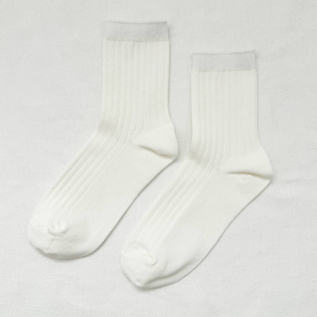Le Bon Shoppe, Her Socks, Mercerized Combed Cotton Rib, Various Colours