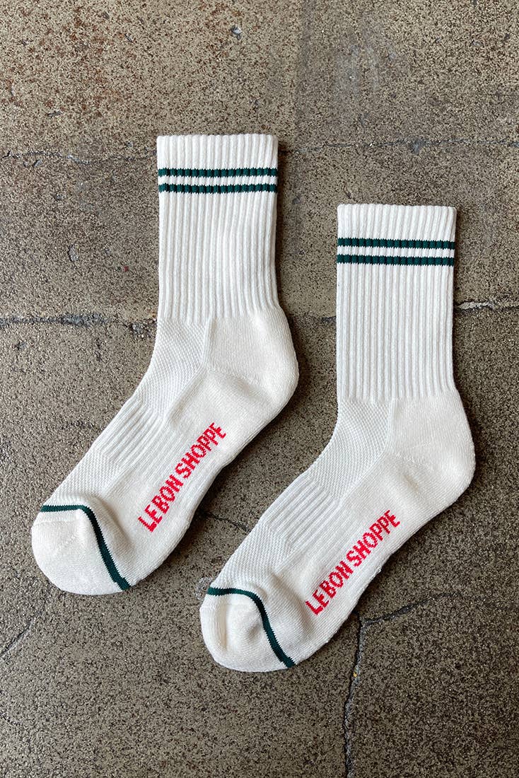 Le Bon Shoppe, Boyfriend Socks, Parchment