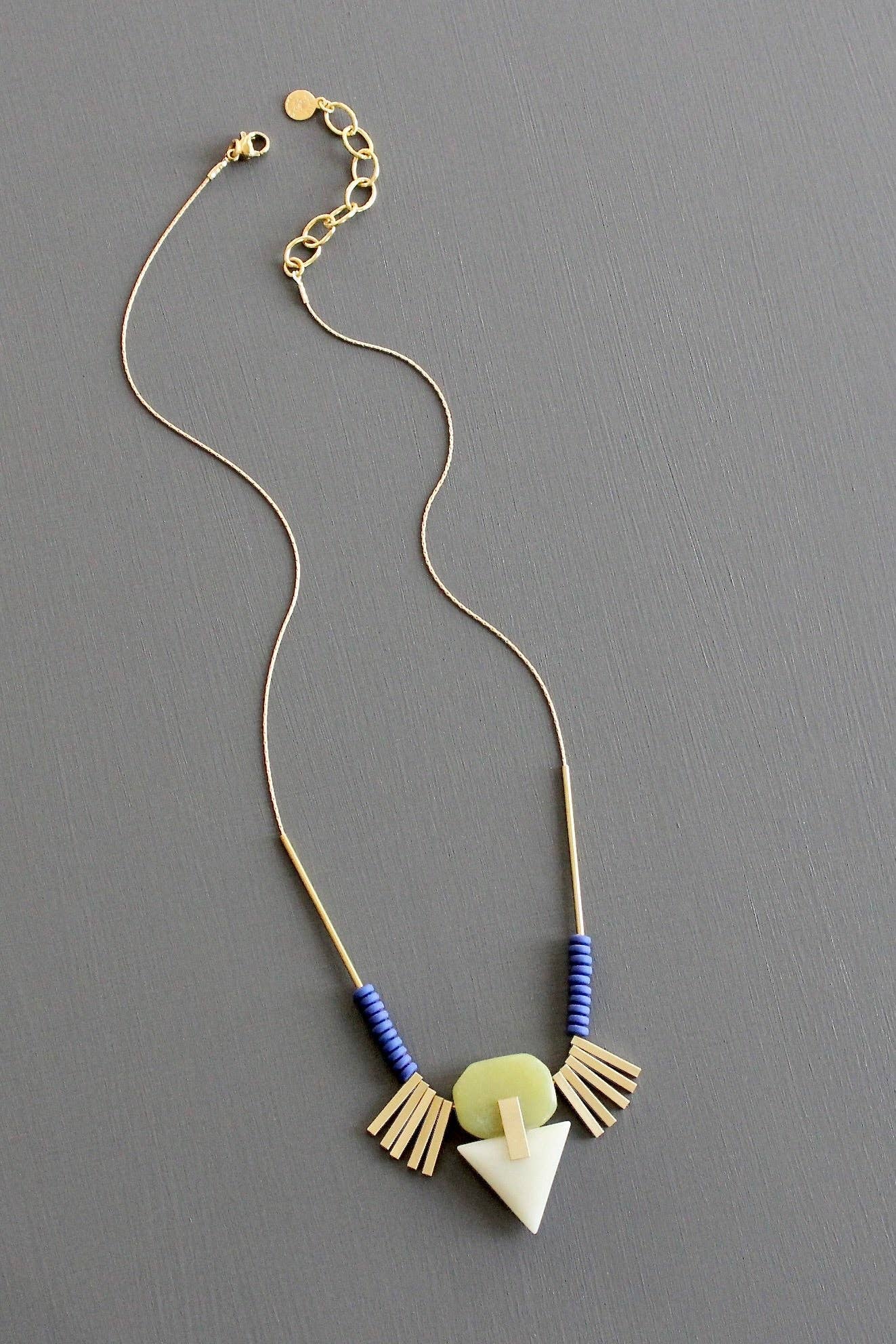 David Aubrey Jewelry, KYL318 Artdeco Pendant Necklace