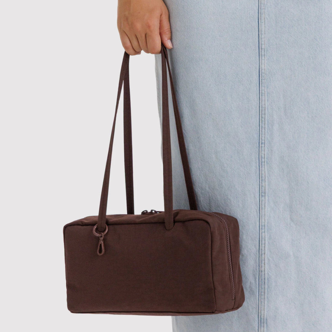 Baggu, Nylon Bowler Bag, Coffee