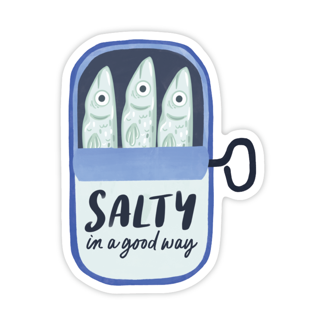 Salty Sardine, Sassy Fish Vinyl Sticker