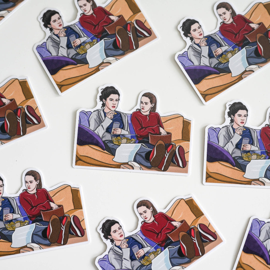Gilmore Girls, Small Town Mom and Daughter Vinyl Sticker