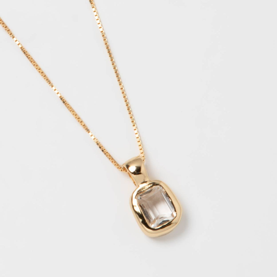 Wolf Circus Jewelry, Freya Necklace in Seafoam Amethyst and Gold