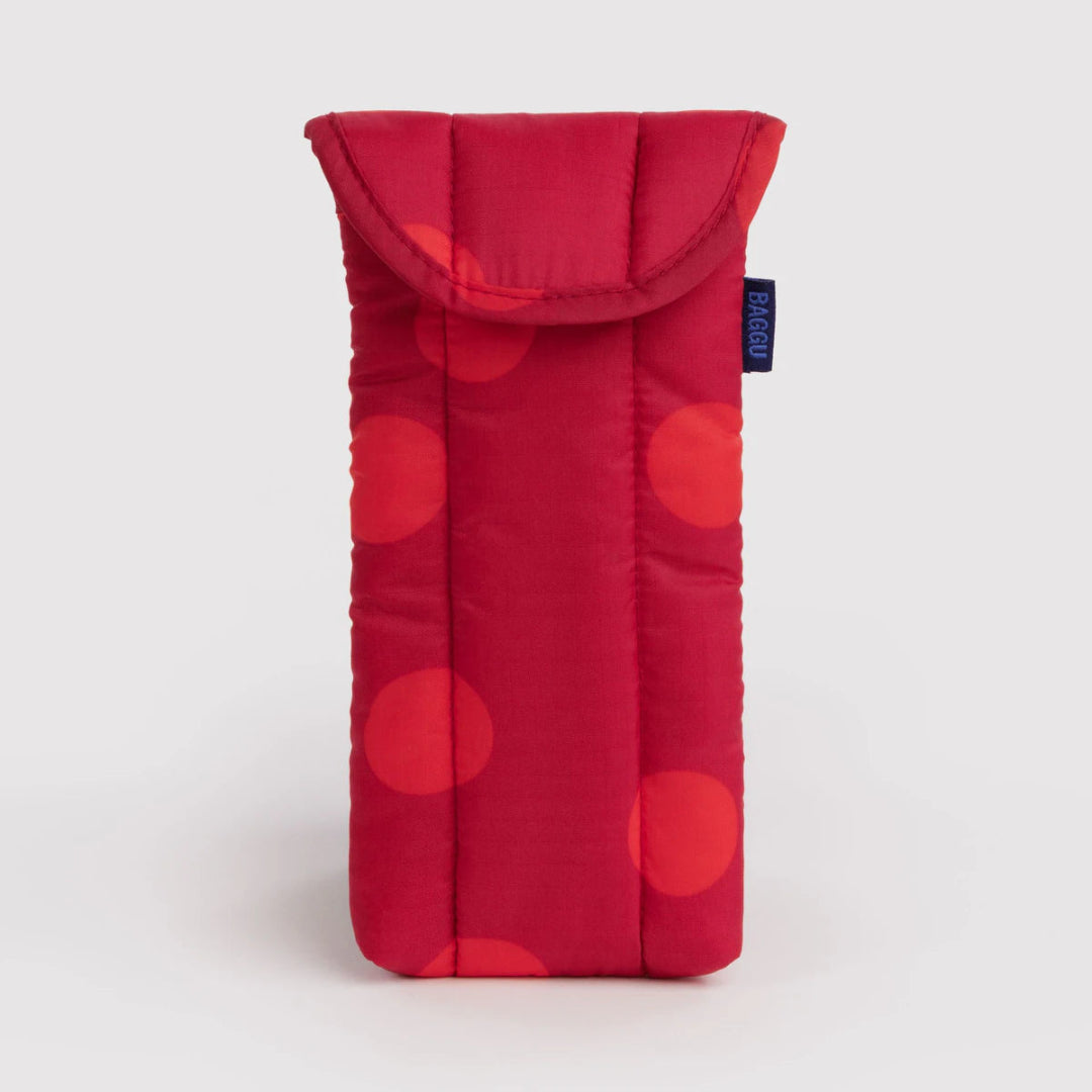 Baggu, Puffy Glasses Sleeve, Red Polka Dot