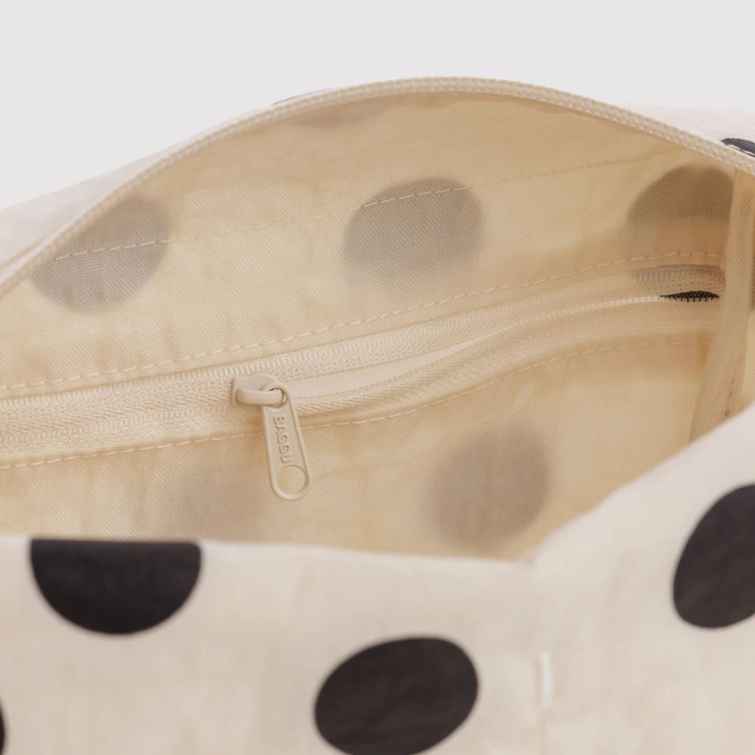 Baggu, Dopp Kit, Cream and Black Polka Dot