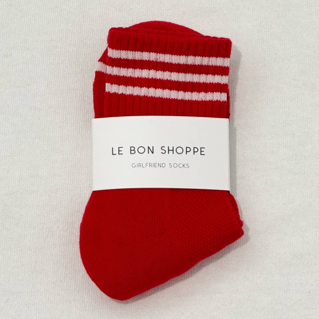 Le Bon Shoppe, Girlfriend Socks, Scarlet