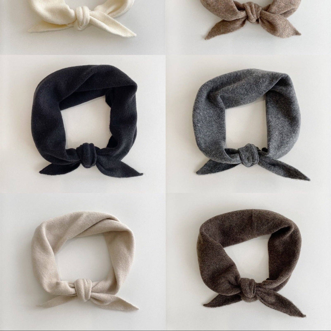 Billy Bamboo, Fuzzy Wool Cravat Scarf, Milk chocolate