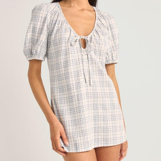 Rhythm, Desi Plaid Mini Dress