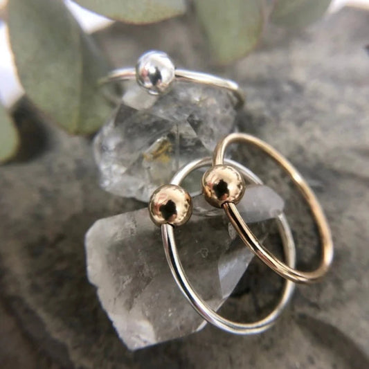 Open Fire, Day Dream Spinner Ring, Silver and Goldfill (Mix Metal)