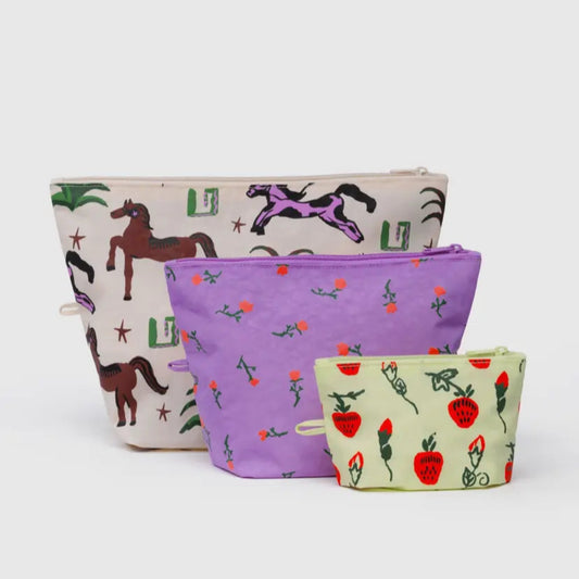 Baggu, Go Pouch Set, Painted Prairie