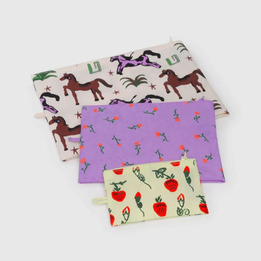 Baggu, Go Pouch Set, Painted Prairie