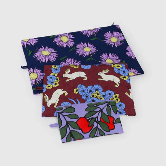 Baggu, Go Pouch Set, Night Orchard