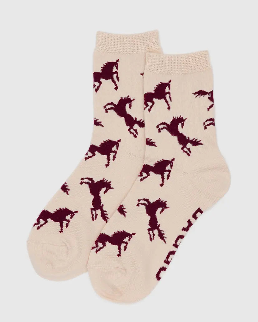 Baggu, Crew Sock, Horses