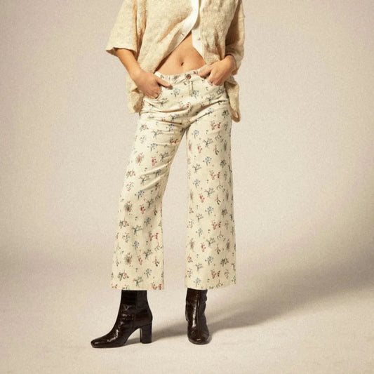 Brixton, Margo Cropped 5-pocket Pant, Whitecap