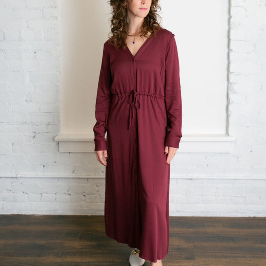 Minimum, Niola Midi Dress, Burgundy