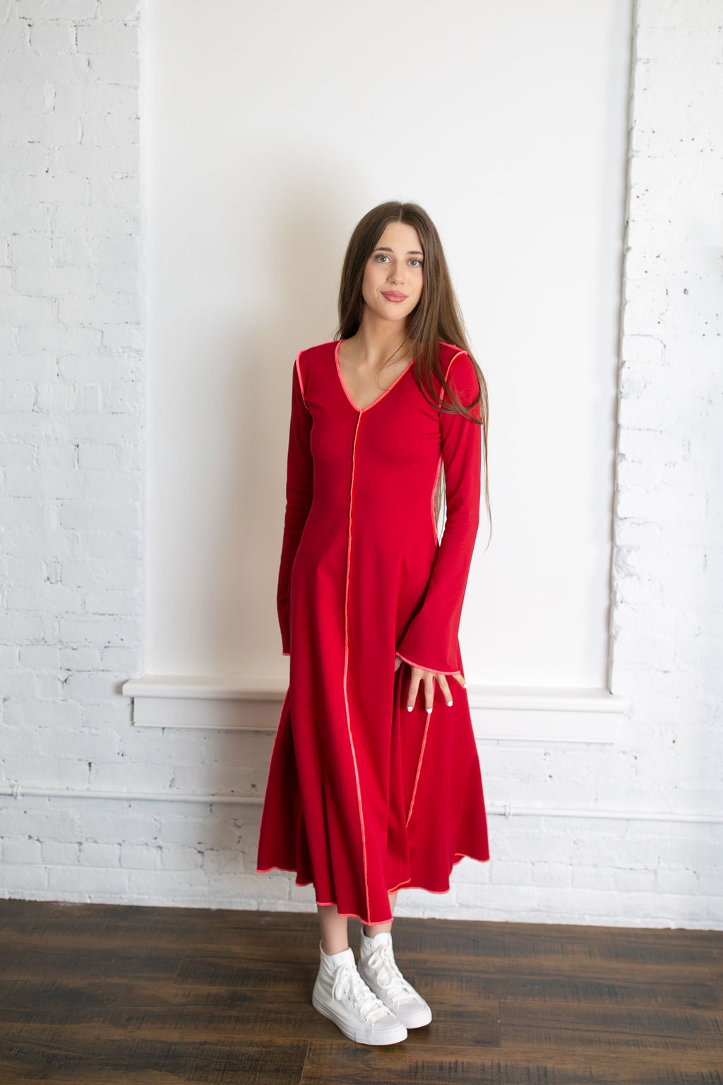 Eliza Faulkner, Clara Dress, Red