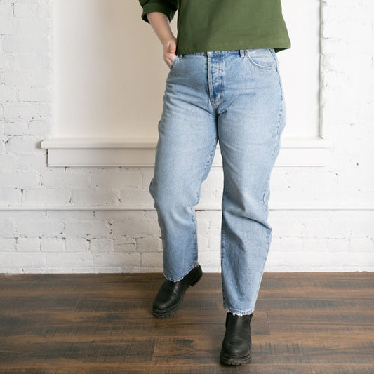 Rolla's, Classic Straight, Ankle Kelly, Mid Vintage Blue