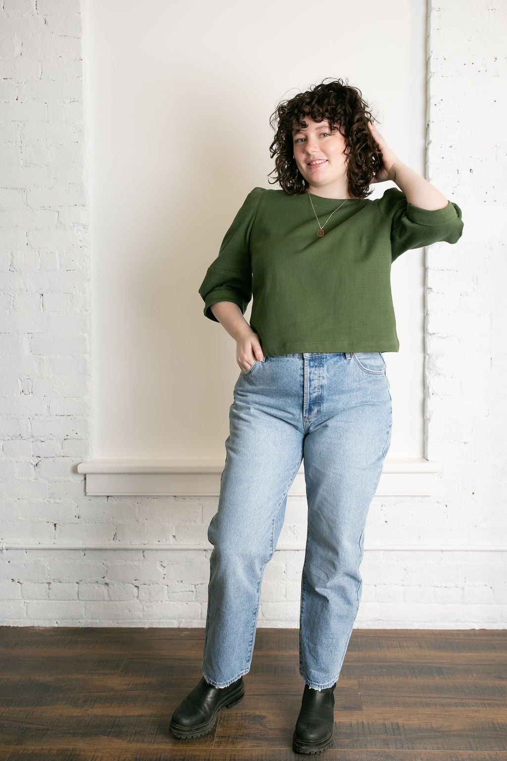 Classic Straight, Ankle Kelly, Mid Vintage Blue