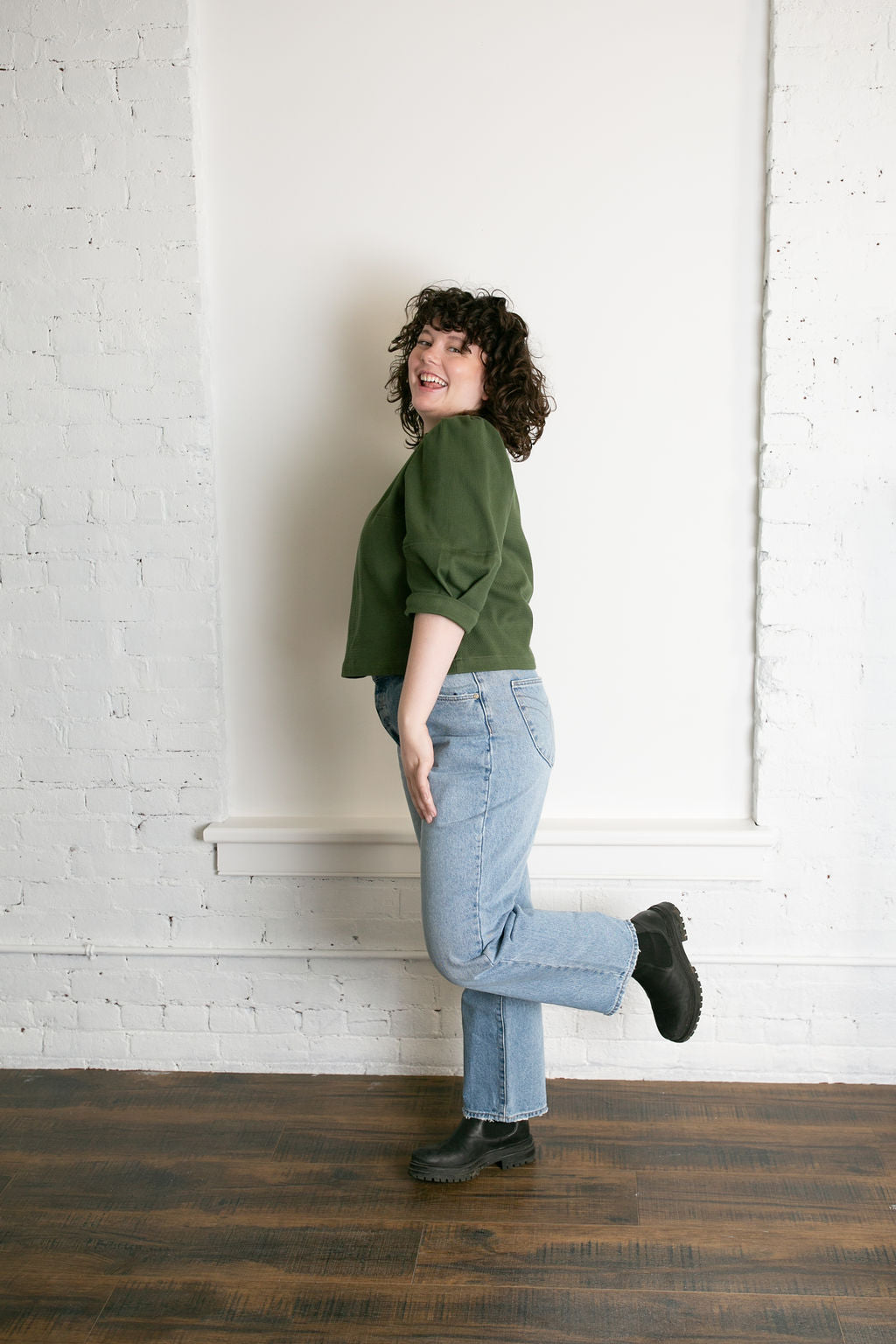 Classic Straight, Ankle Kelly, Mid Vintage Blue