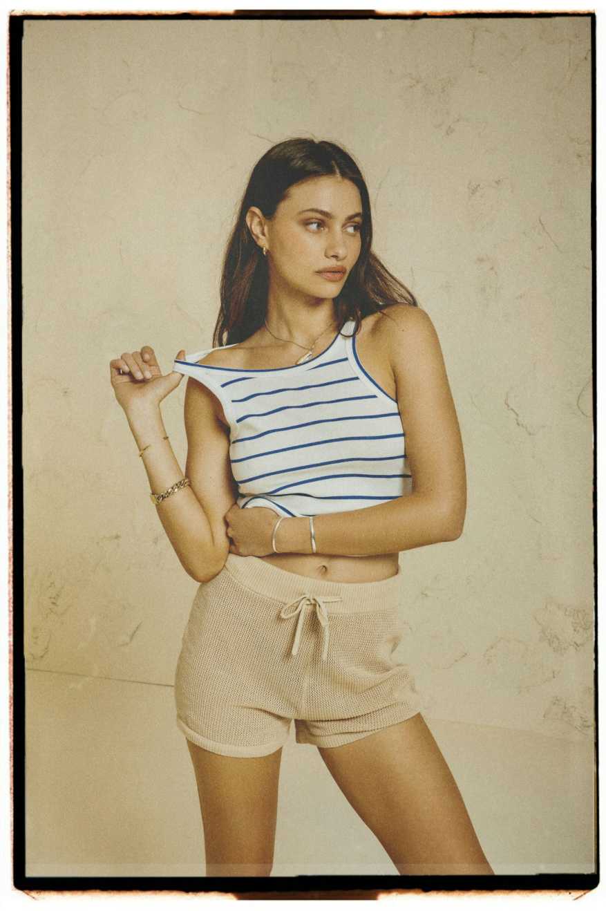 Aruba Cover Up Short, Oat Milk