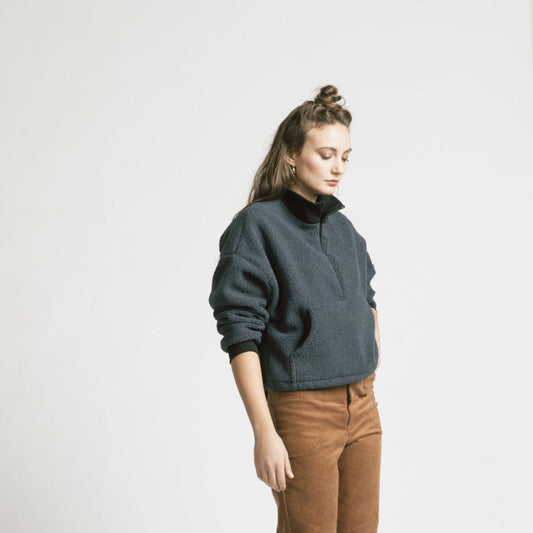 Allison Wonderland, Sense Pullover, Denim Fleece