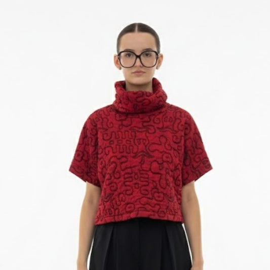 Marigold, Mercedes Top, Red
