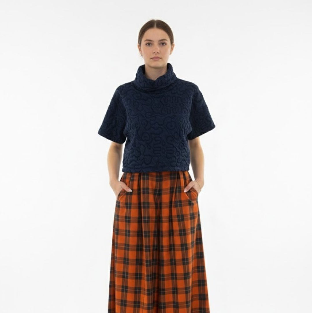 Marigold, Mercedes Top, Blue