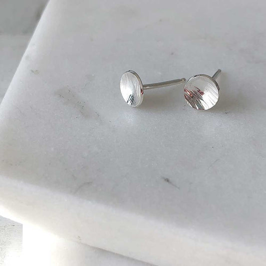 Textured Dot Stud Earrings