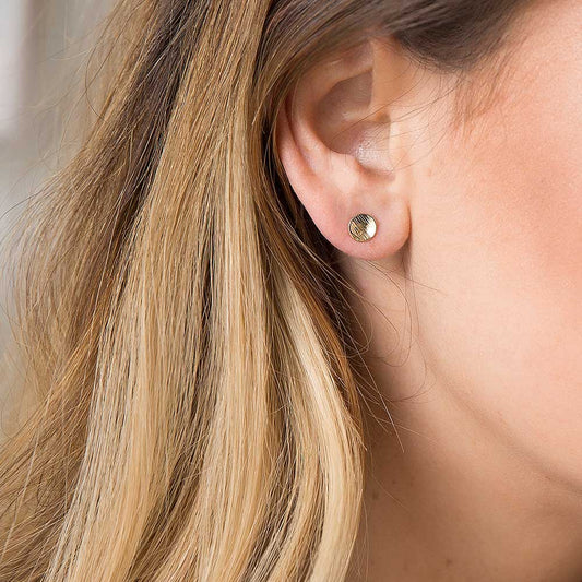 Strut Jewelry, Textured Dot Stud Earrings