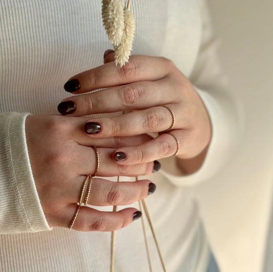 Strut Jewelry, Serpentine Texture Stacking Ring