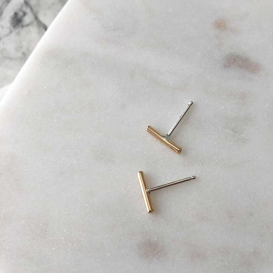 14k Gold-Fill Stick Studs