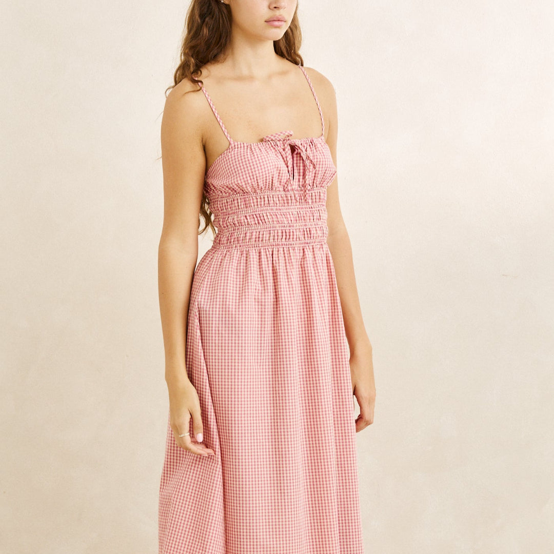 Rhythm, Lola Check Midi Dress