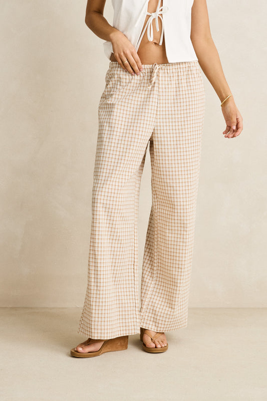 Rhythm, London Check Beach Pant